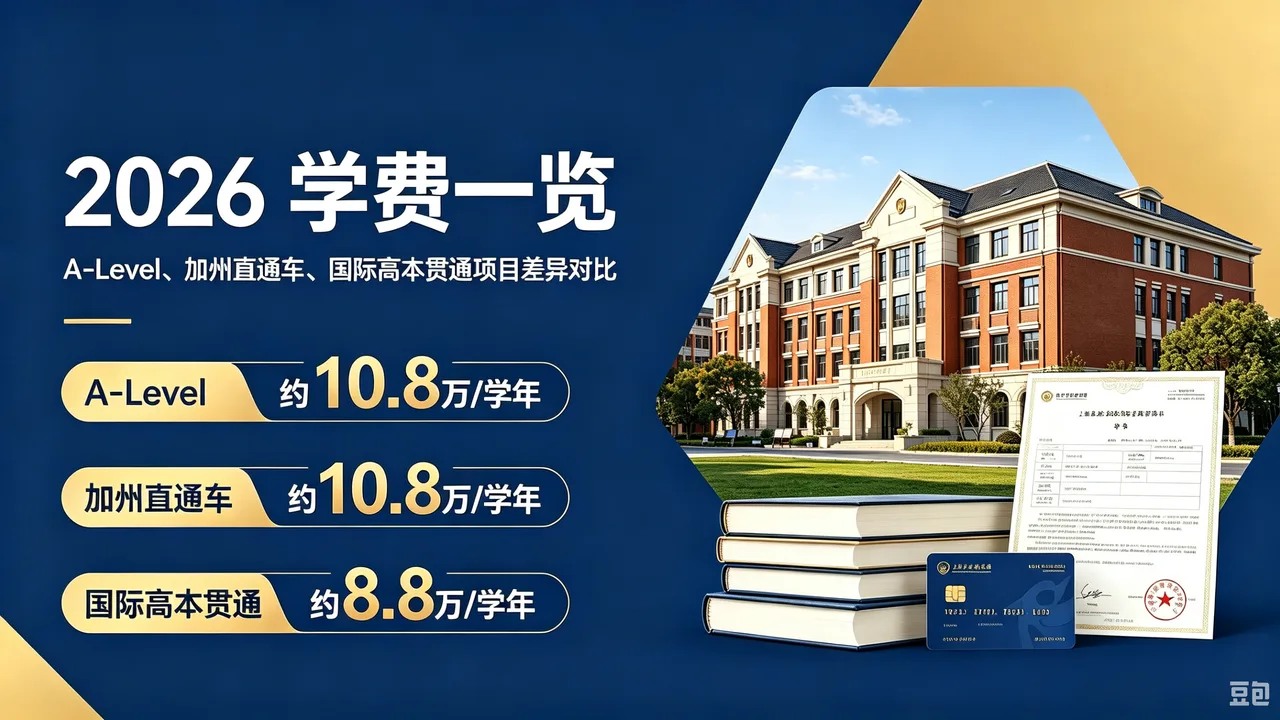 上海上外立泰剑桥 2026 学费一览:A-Level、加州直通车、国际高本贯通项目差异对比
