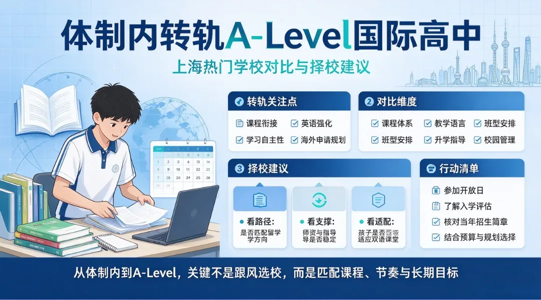 体制内转轨A-Level国际高中:上海热门学校对比与择校建议