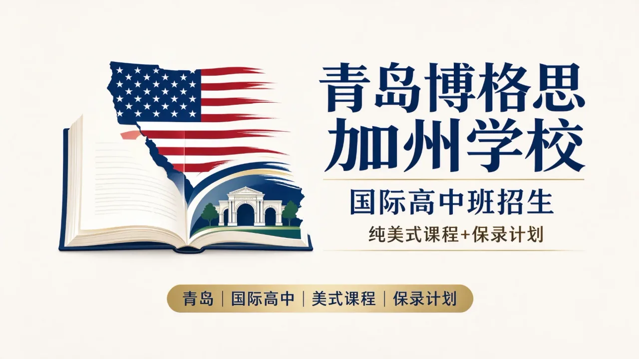 青岛博格思加州学校国际高中班招生,纯美式课程+保录计划