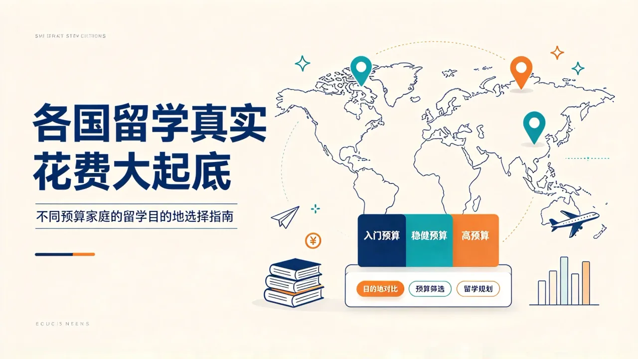 各国留学真实花费大起底,不同预算家庭的留学目的地选择指南!