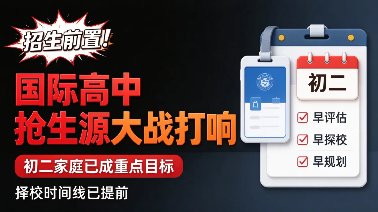 招生前置!国际高中抢生源大战打响,初二家庭已成重点目标