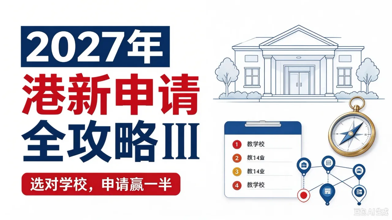 2027年港新申请全攻略|选对学校,申请赢一半