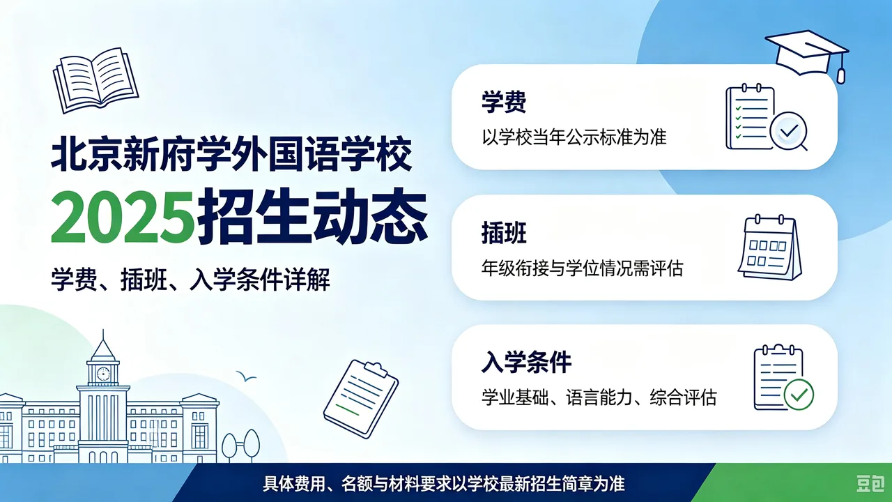 北京新府学外国语学校2025招生动态:学费、插班、入学条件详解