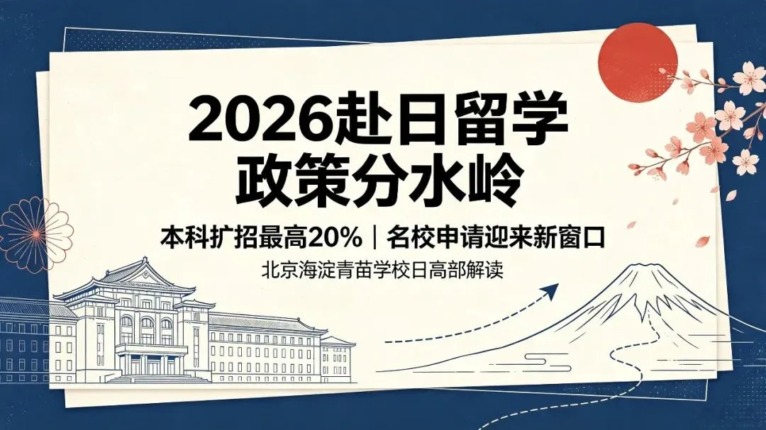 2026赴日留学迎来政策分水岭!本科正式扩招,最高增幅20%