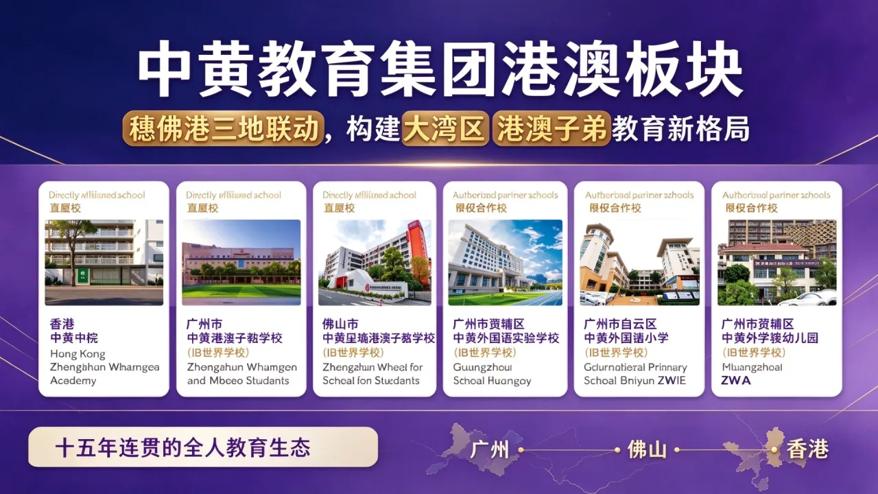 中黄教育集团港澳板块:穗佛港三地联动,构建大湾区港澳子弟教育新格局
