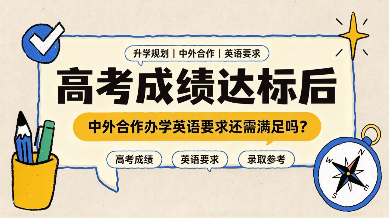 高考成绩达标后,中外合作办学英语要求还需满足吗?