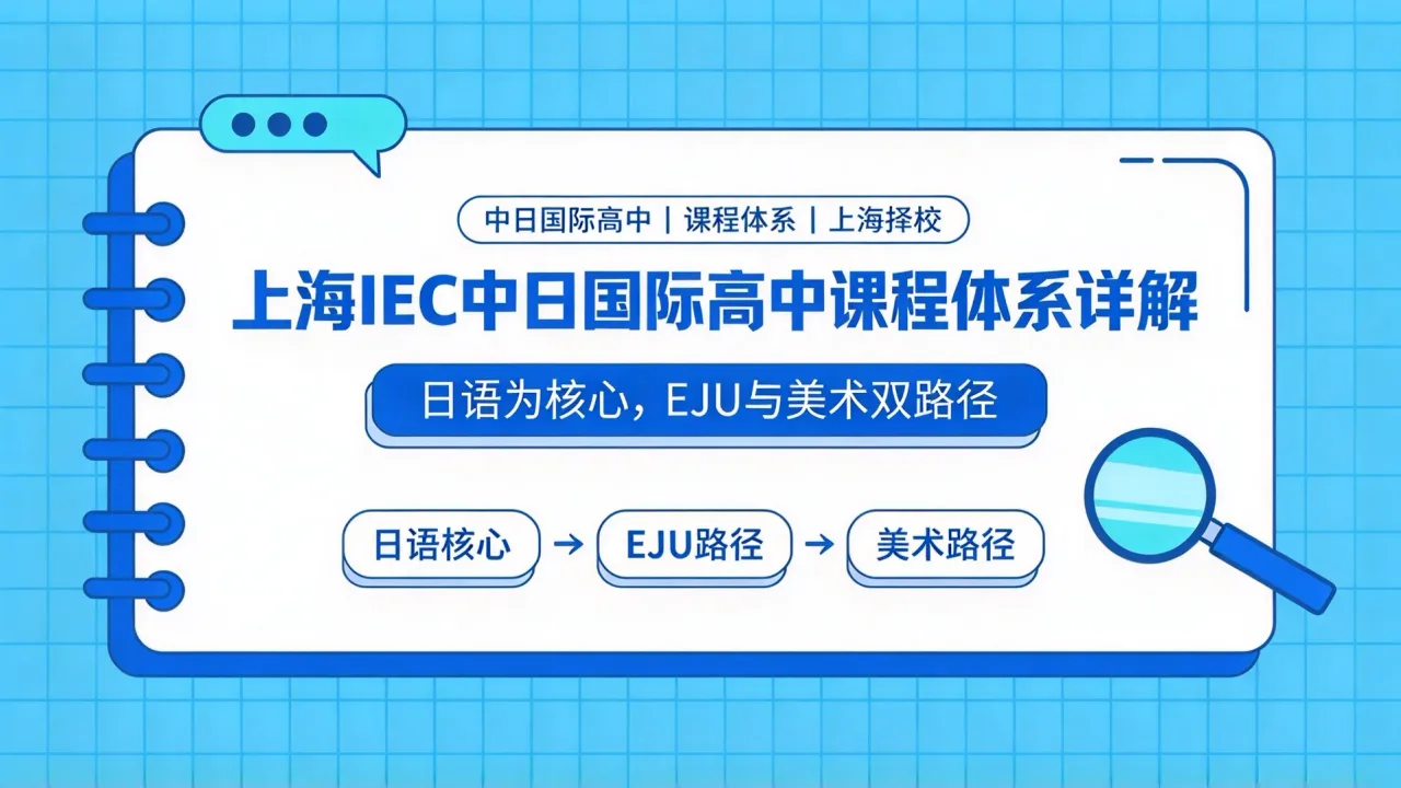 上海IEC中日国际高中课程体系详解:日语为核心,EJU与美术双路径
