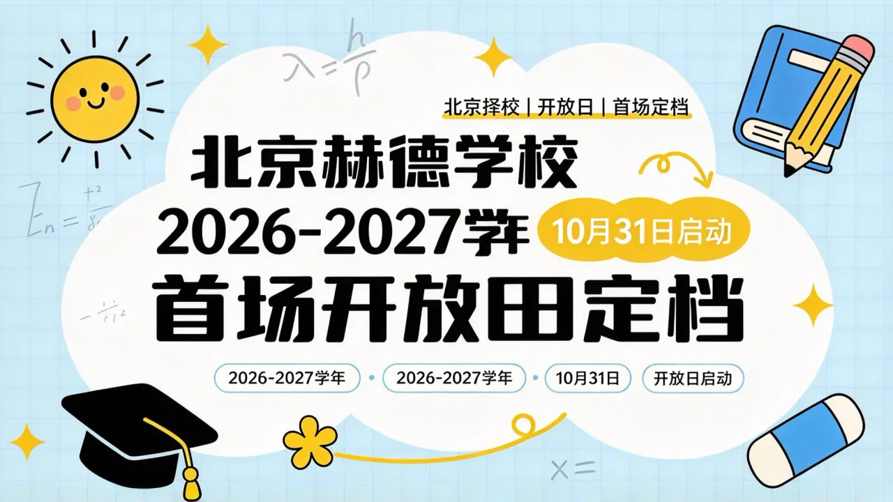 北京赫德学校2026-2027学年首场开放日定档,10月31日启动