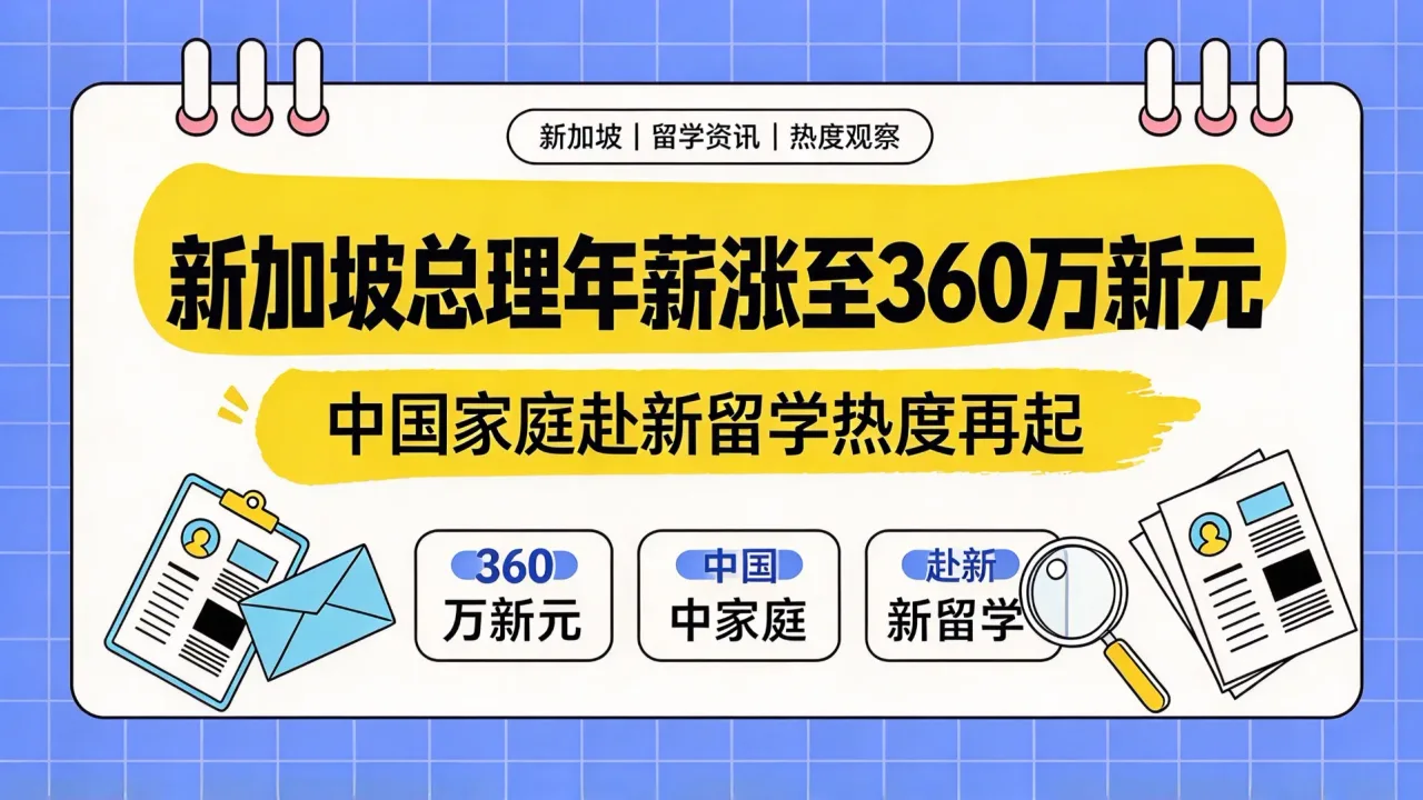 新加坡总理年薪涨至360万新元,中国家庭赴新留学热度再起