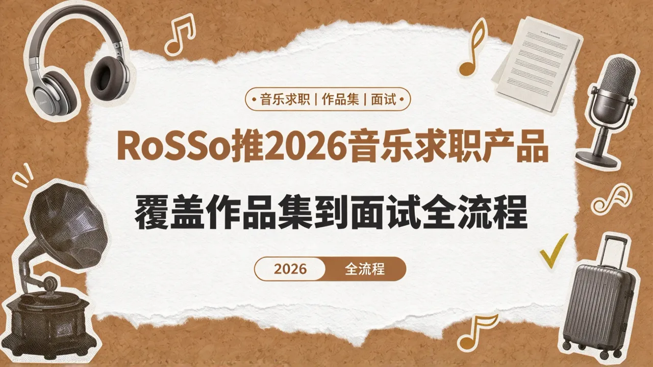 RoSSo推2026音乐求职产品,覆盖作品集到面试全流程