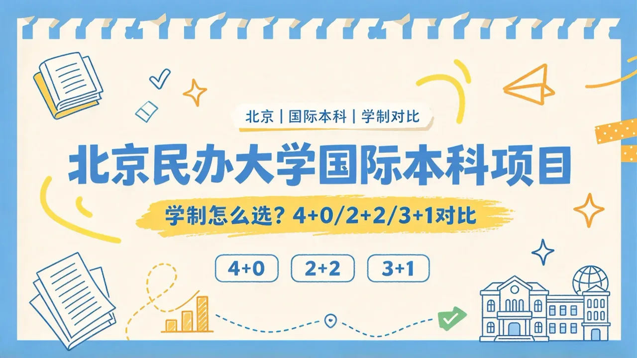 北京民办大学国际本科项目学制怎么选?4+0/2+2/3+1对比