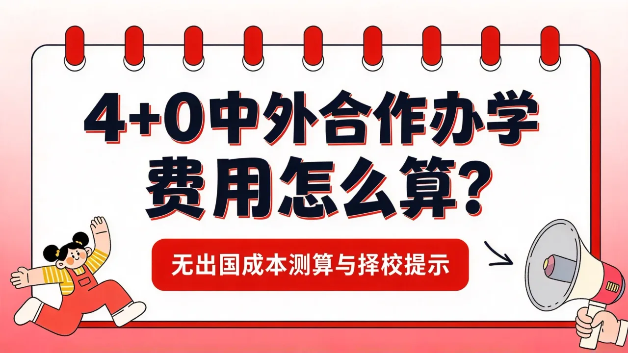 4+0中外合作办学费用怎么算?无出国成本测算与择校提示