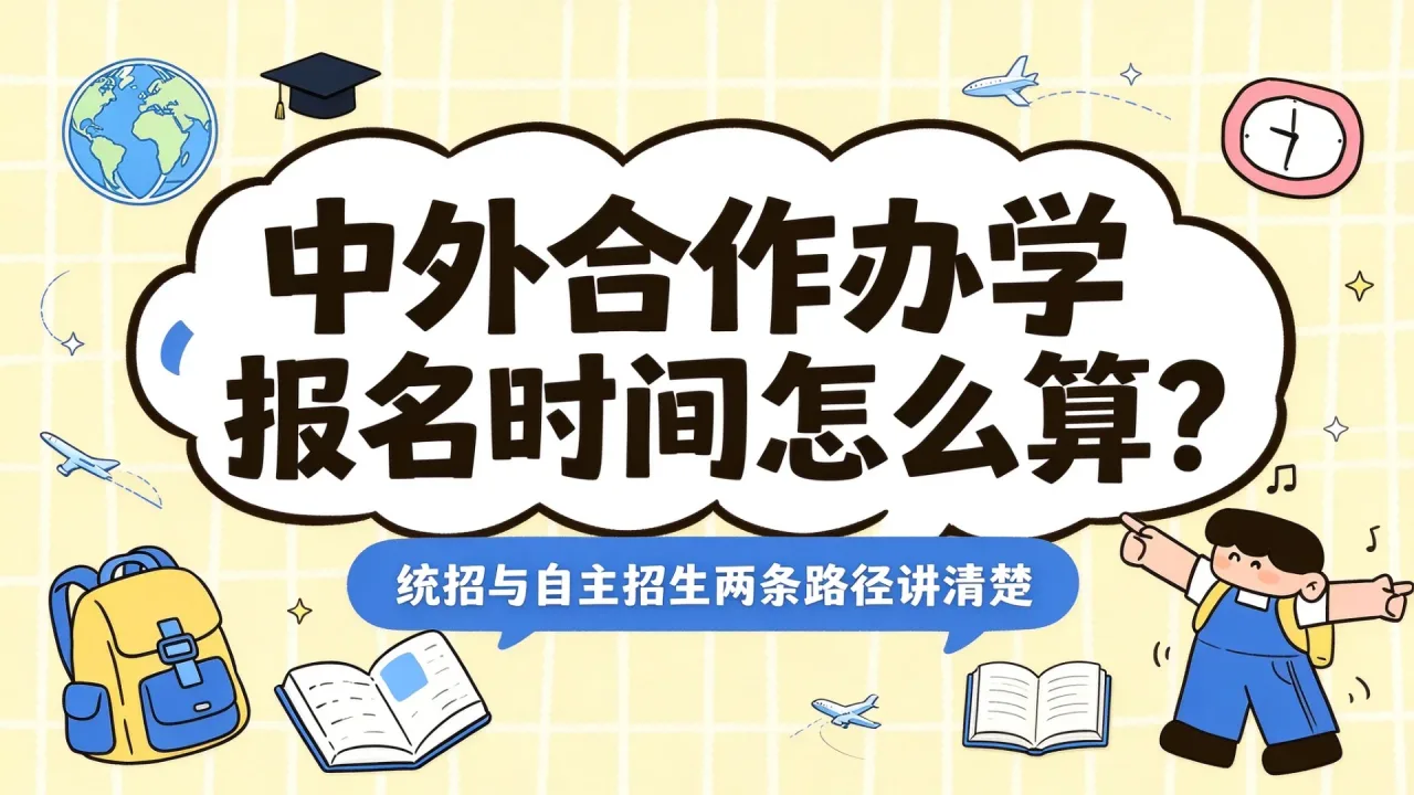 中外合作办学报名时间怎么算?统招与自主招生两条路径讲清楚
