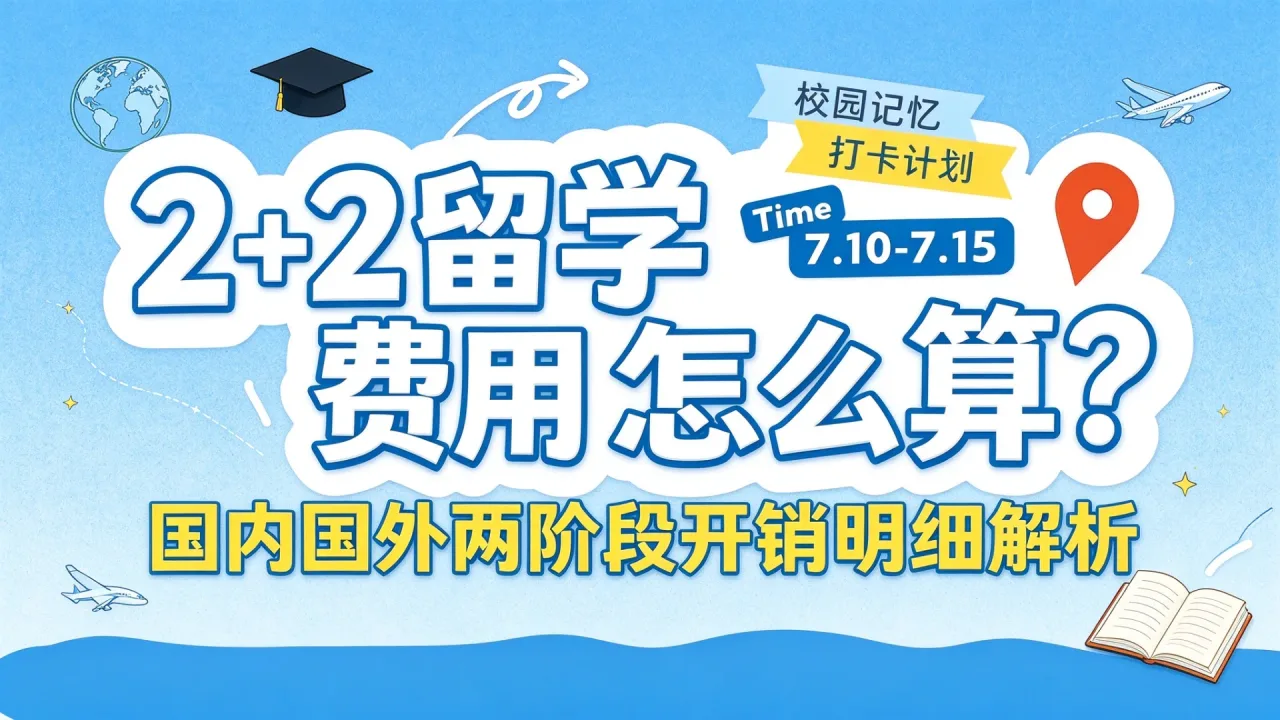 2+2留学费用怎么算?国内国外两阶段开销明细解析