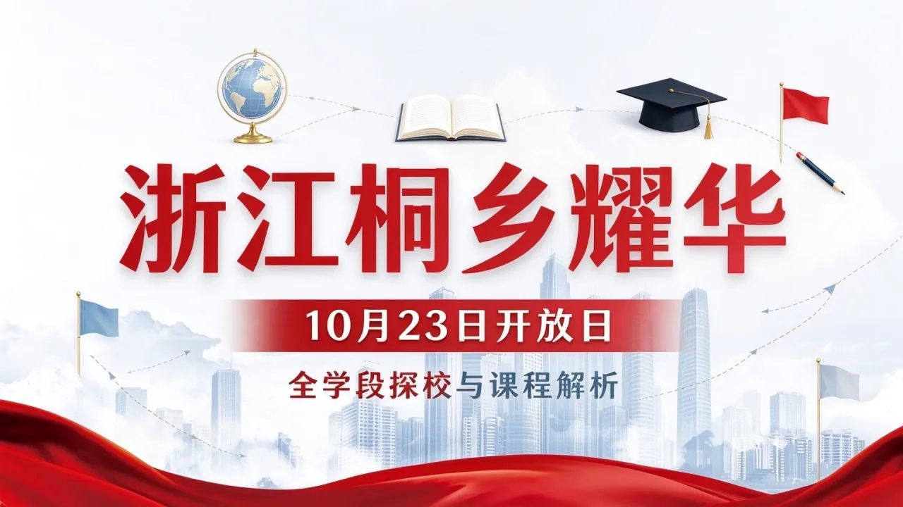 浙江桐乡耀华10月23日开放日:全学段探校与课程解析