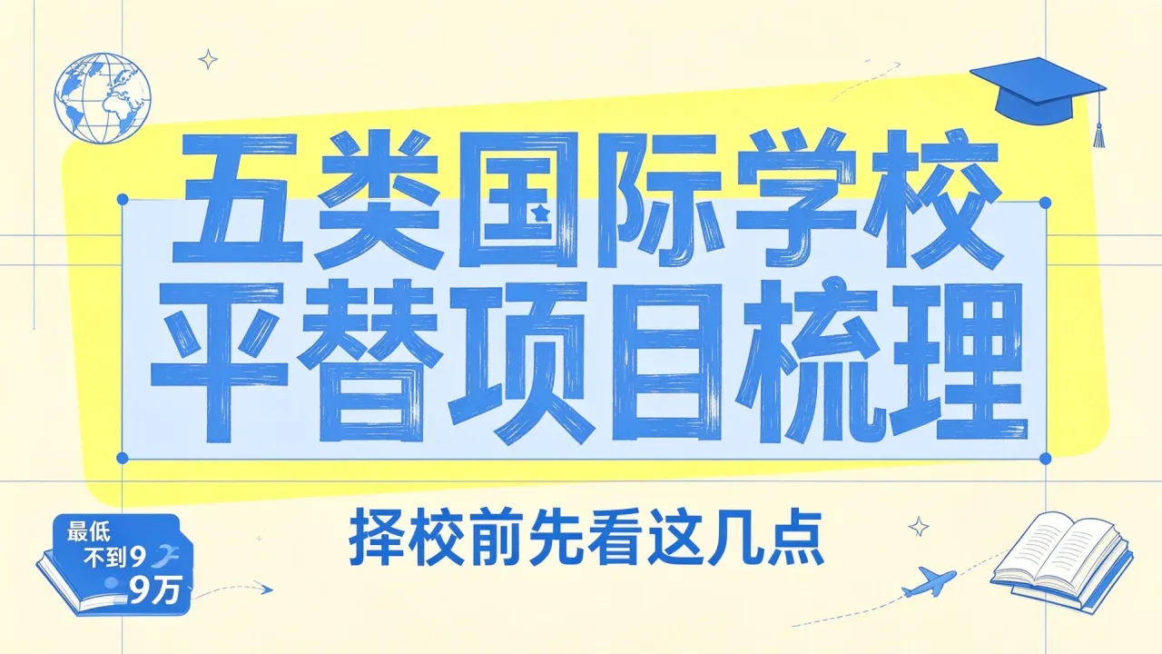 五类国际学校平替项目梳理:最低不到9万,择校前先看这几点