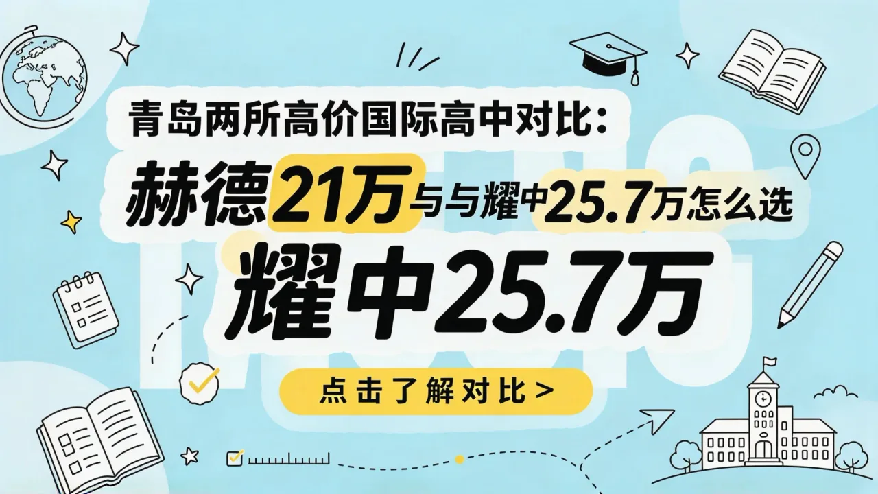 青岛两所高价国际高中对比:赫德21万与耀中25.7万怎么选