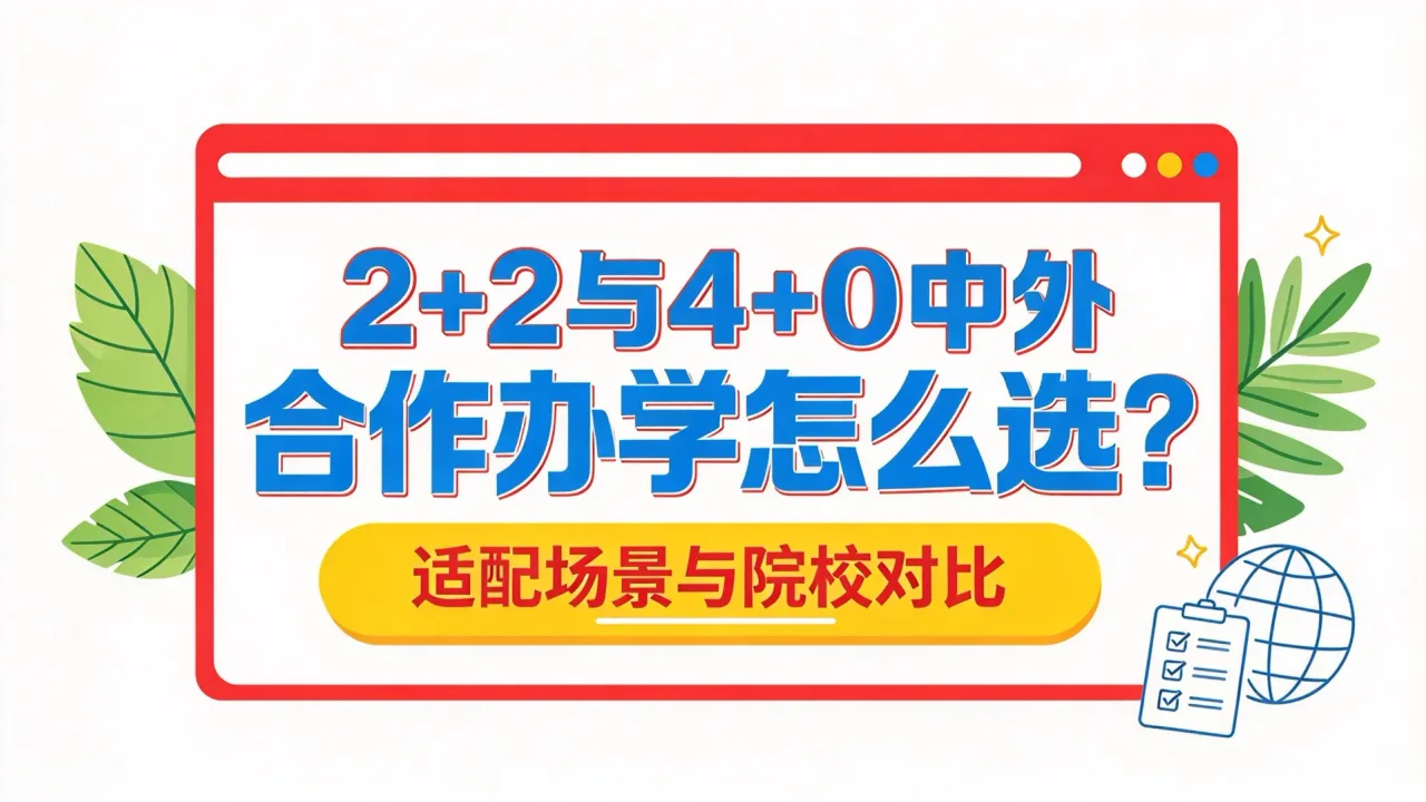 2+2与4+0中外合作办学怎么选?适配场景与院校对比