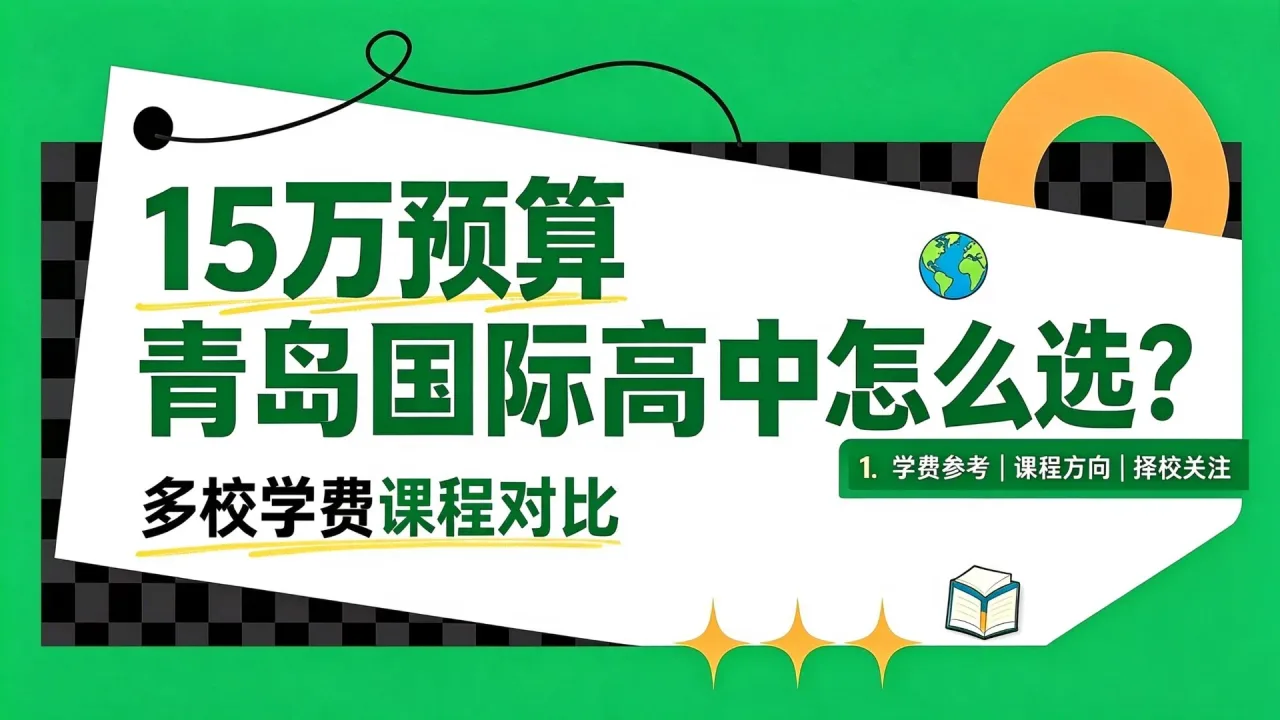 15万预算青岛国际高中怎么选?多校学费课程对比