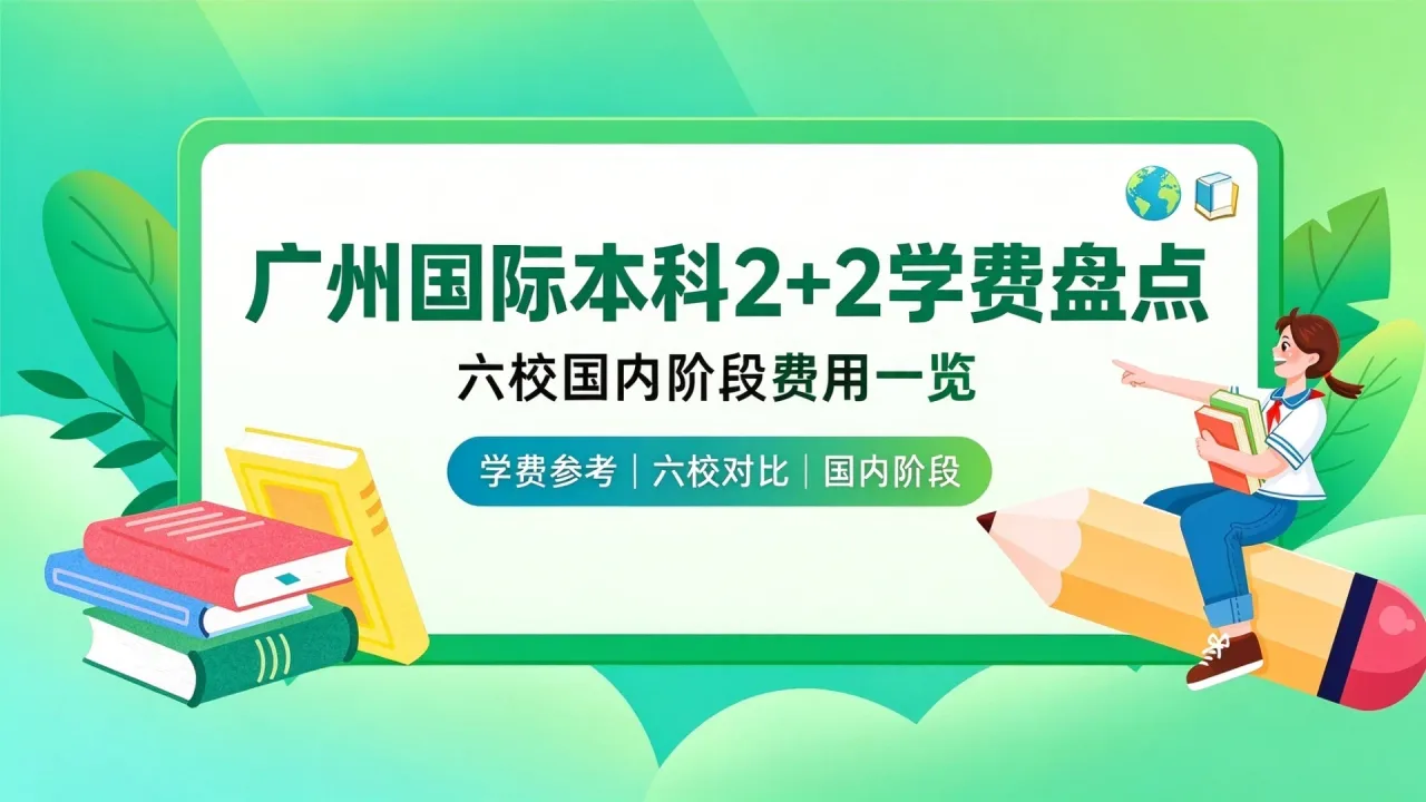 广州国际本科2+2学费盘点:六校国内阶段费用一览