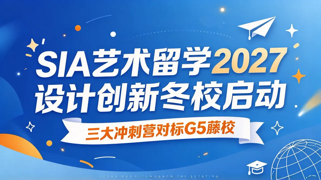 SIA艺术留学2027设计创新冬校启动 三大冲刺营对标G5藤校
