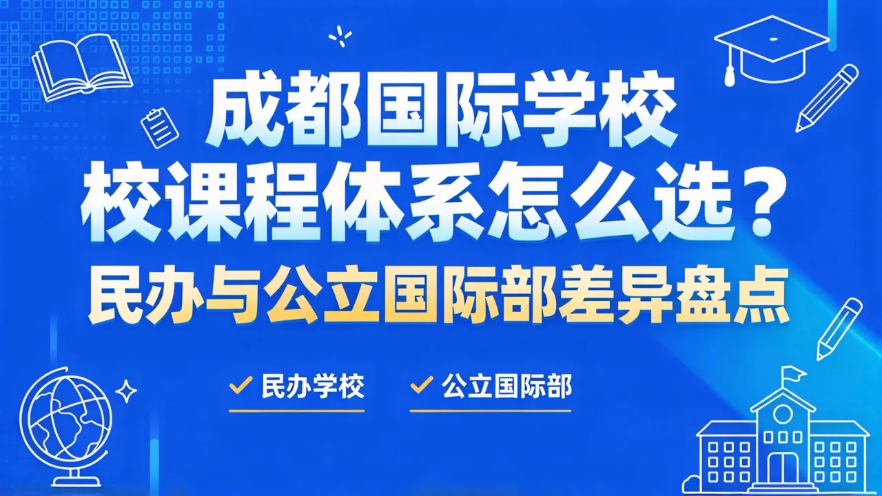 成都国际学校课程体系怎么选?民办与公立国际部差异盘点