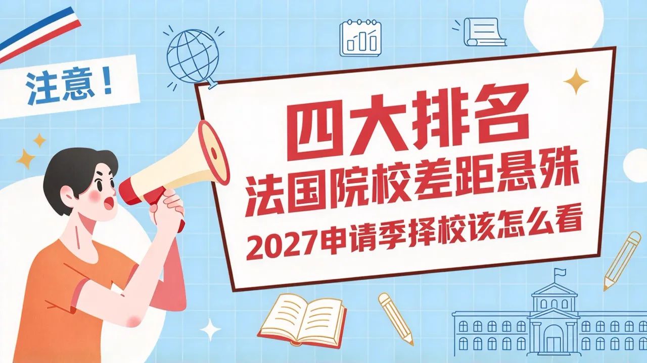 四大排名法国院校差距悬殊,2027申请季择校该怎么看