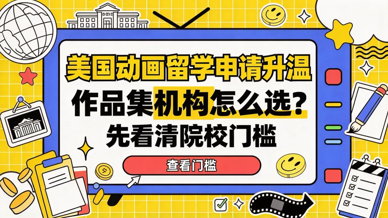 美国动画留学申请升温,作品集机构怎么选?先看清院校门槛