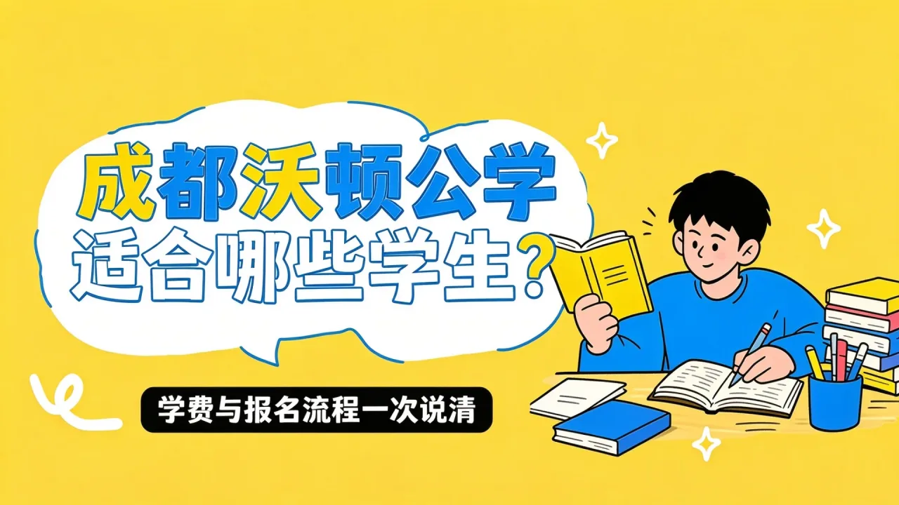 成都沃顿公学适合哪些学生?学费与报名流程一次说清