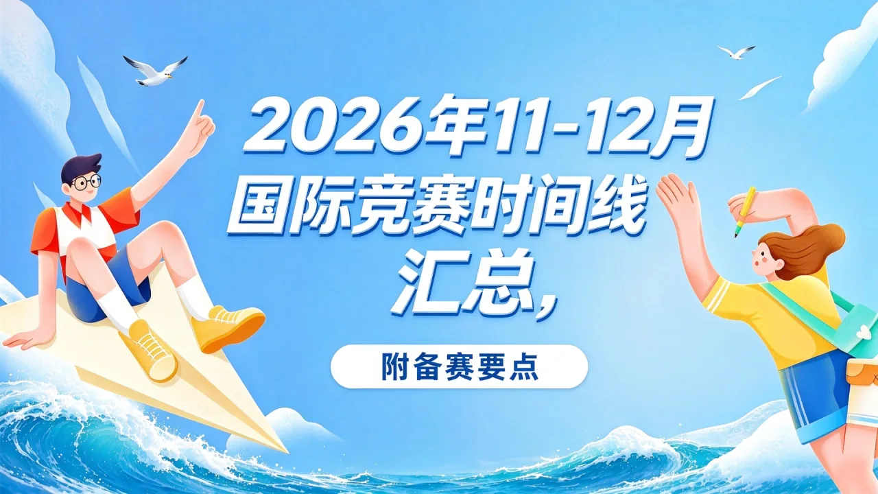 2026年11-12月国际竞赛时间线汇总,附备赛要点