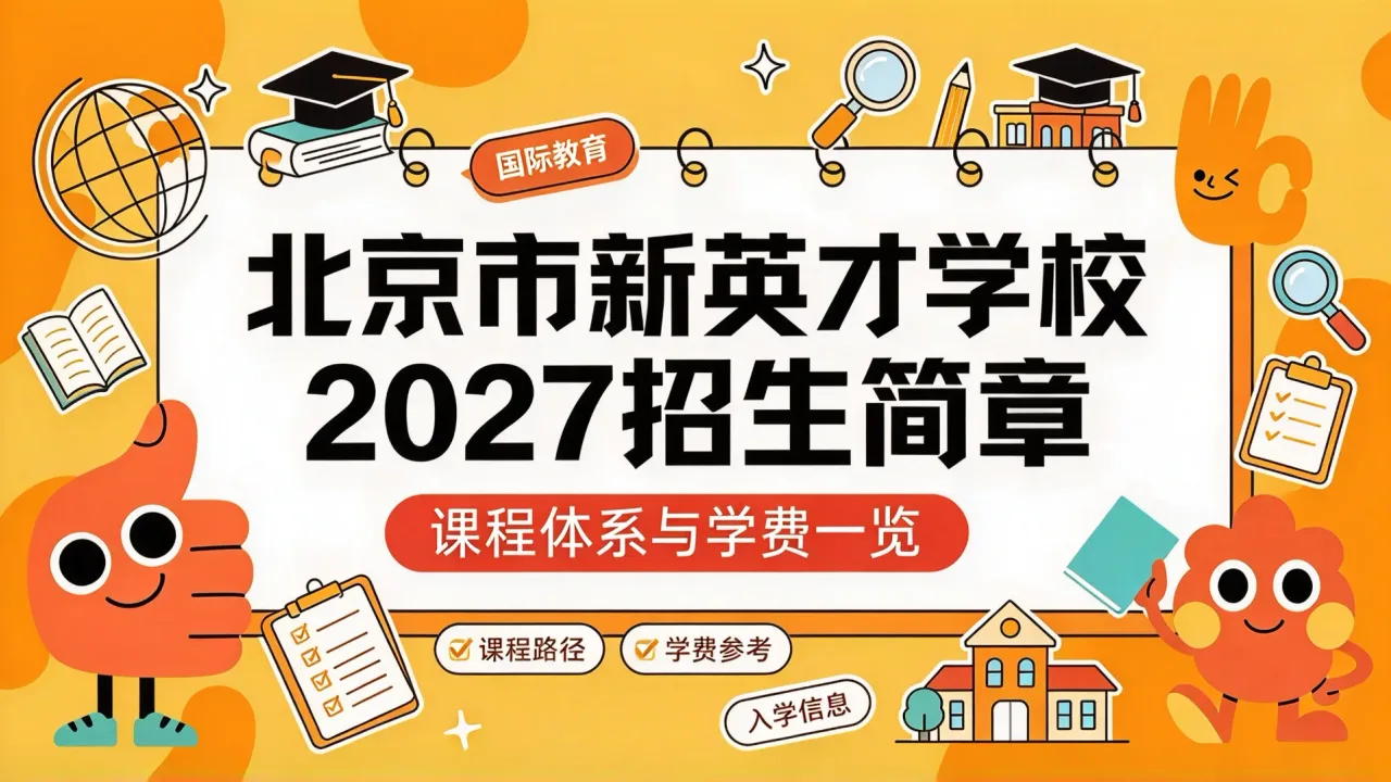 北京市新英才学校2027招生简章:课程体系与学费一览