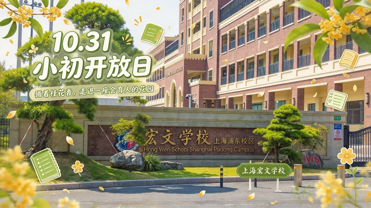 10.31小初开放日|循着桂花香,走进一座会育人的花园上海宏文学校