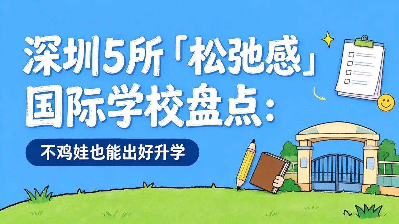 深圳5所「松弛感」国际学校盘点:不鸡娃也能出好升学