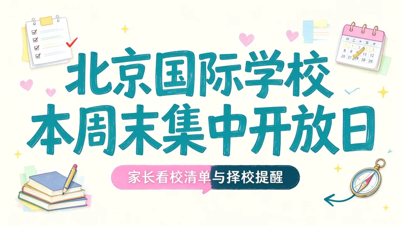 北京国际学校本周末集中开放日 家长看校清单与择校提醒
