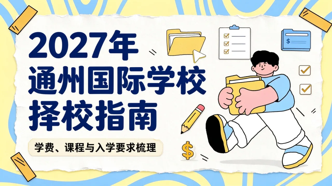 2027年通州国际学校择校指南:学费、课程与入学要求梳理