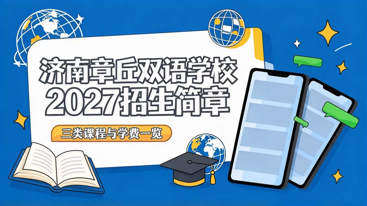 济南章丘双语学校2027招生简章:三类课程与学费一览