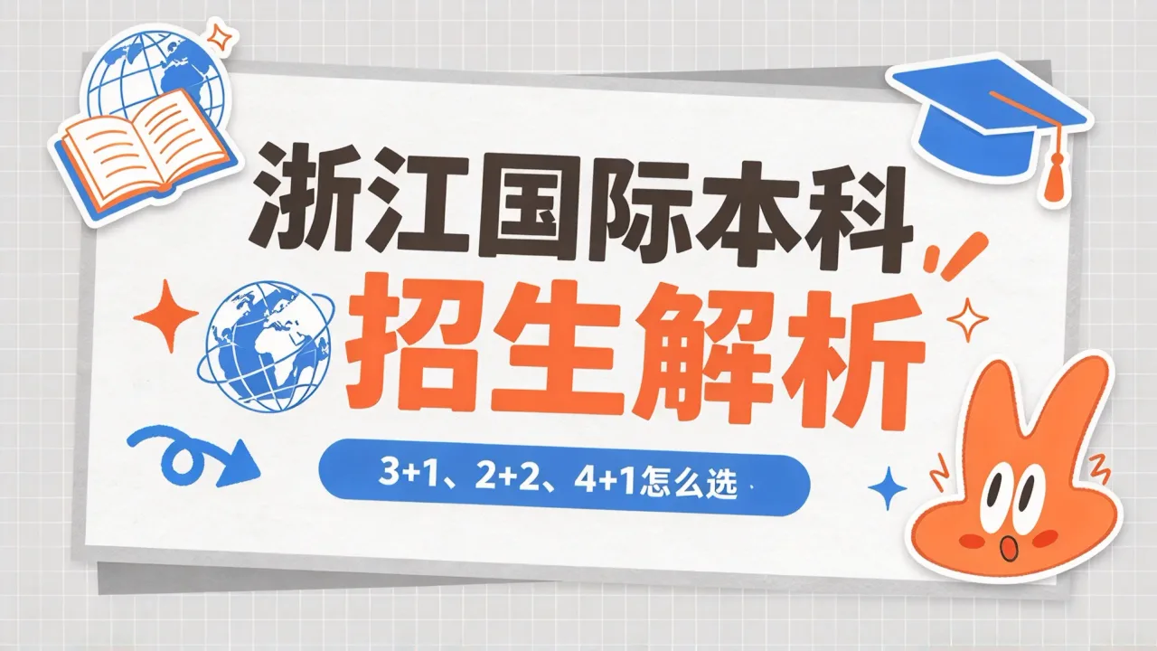 浙江国际本科招生解析:3+1、2+2、4+1怎么选